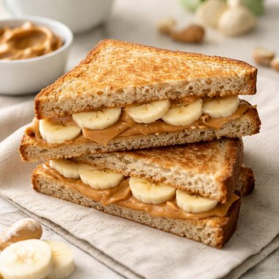 三明治花生酱和香蕉
