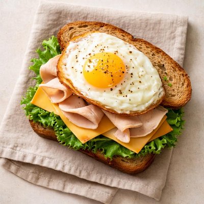 Sandwich turkey cheese egg