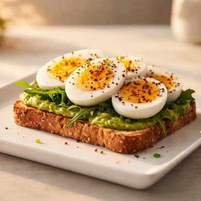 Sandwich with boiled egg