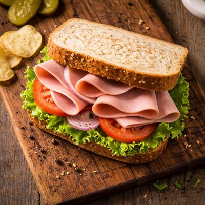 Sandwich with bologna