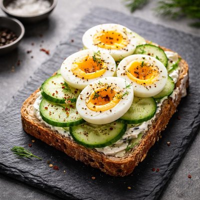 黄瓜鸡蛋三明治