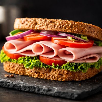 火腿番茄三明治