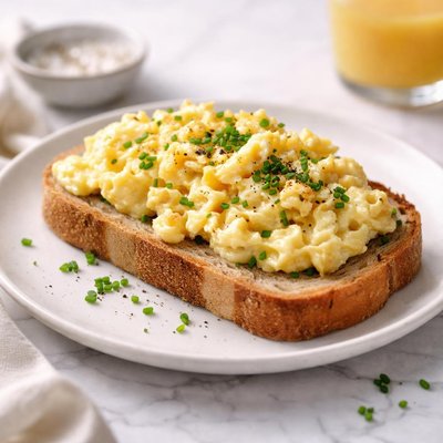 Sandwich with scrambled egg