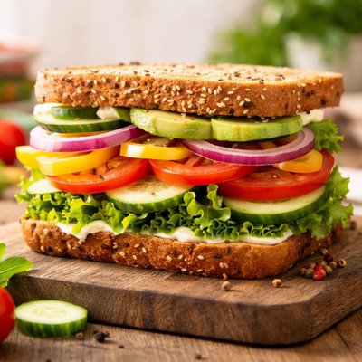 Sandwich with vegetables