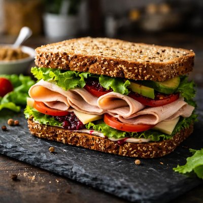 Sandwitch turkey meat