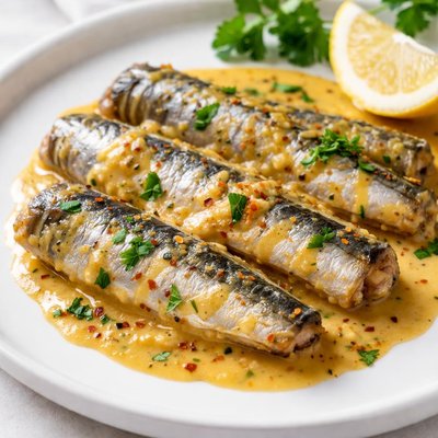 Sardine in mustard sauce