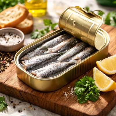 Sardines au naturel