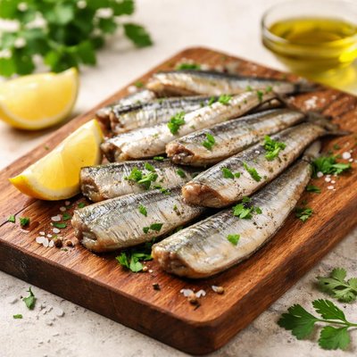 Sardines in oil drained