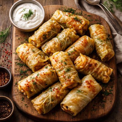Sarmale in cabbage leaves