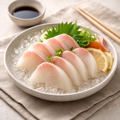 Sashimi peixe branco