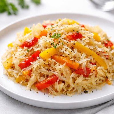 Sauerkraut with bell peppers