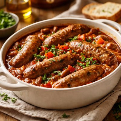 Sausage and bean casserole