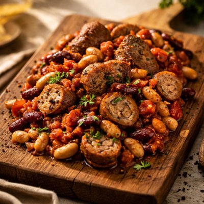 Sausage and bean medley
