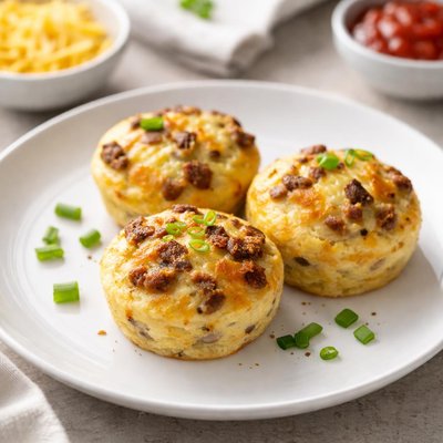 Sausage and cheese egg bites