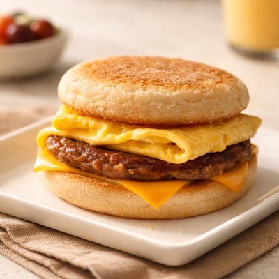 Sausage and egg cheese sandwich