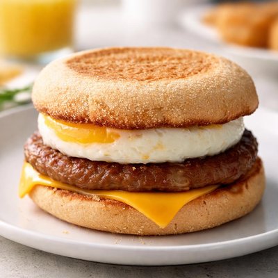 Sausage and egg mcmuffin