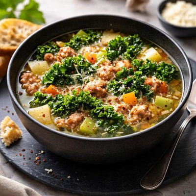 Sausage and kale soup