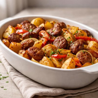 Sausage and potato casserole
