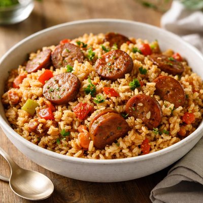 Sausage and rice