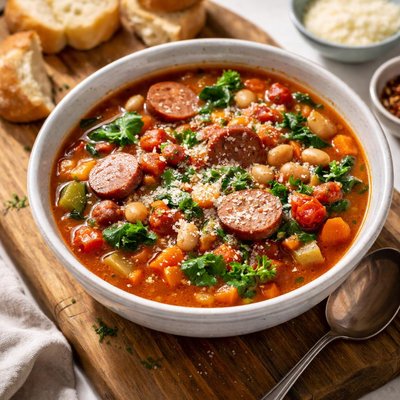 Sausage bean soup