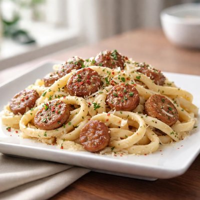 Sausage cream pasta