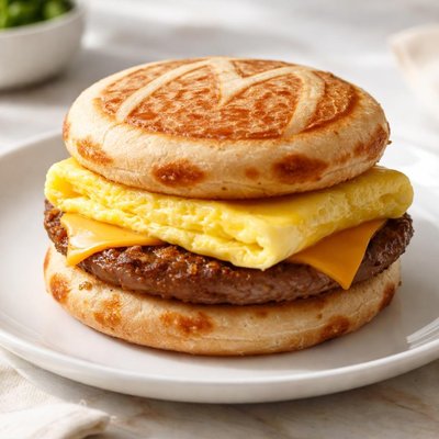 Sausage egg and cheese mcgriddle