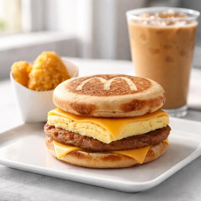 Sausage egg and cheese mcgriddle meal