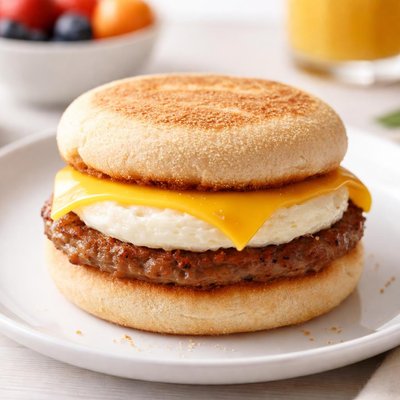 Sausage egg and cheese mcmuffin