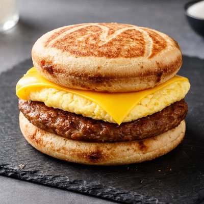 Sausage egg cheese mcgriddle