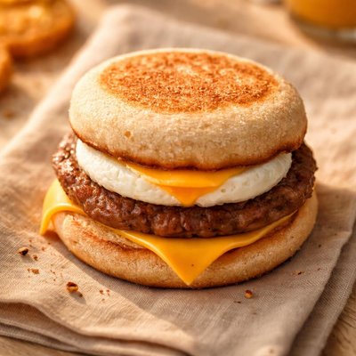 Sausage egg cheese mcmuffin mcdonalds
