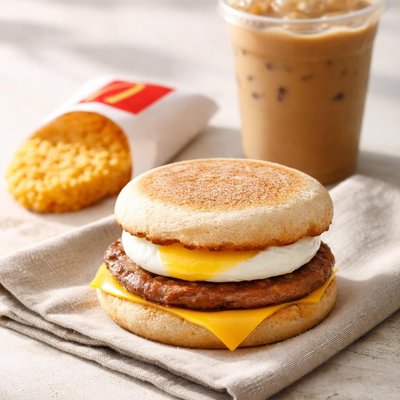 Sausage egg mcmuffin meal mcd