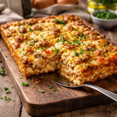 Sausage egg potatoe casserole