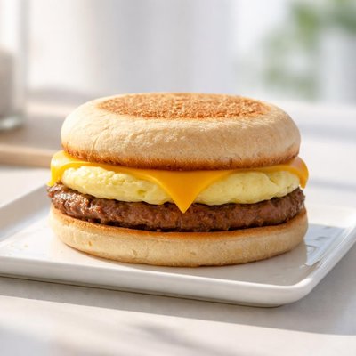 Sausage egg sandwhuxh starbucks
