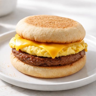 Sausage egg snd cheese sandwich