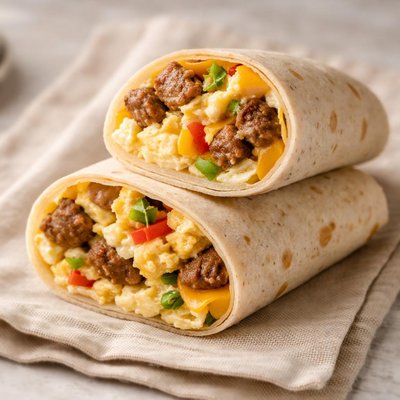 Sausage egg wrap