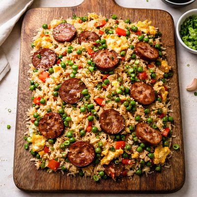 Sausage fried rice