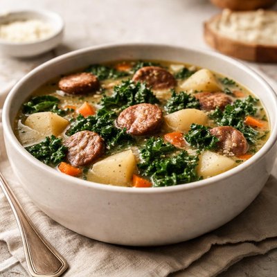 Sausage kale and potato soup