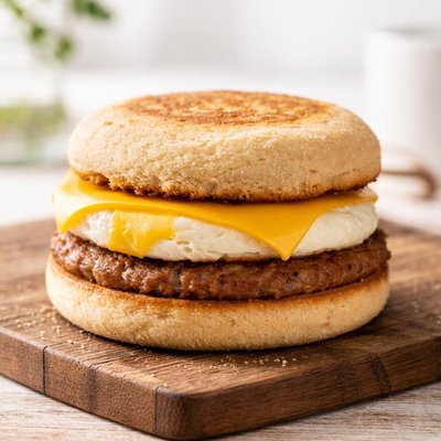 Sausage muffin with  egg