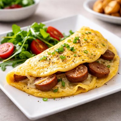 Sausage omelet