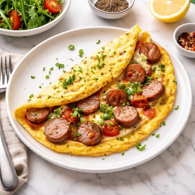 Sausage omelette