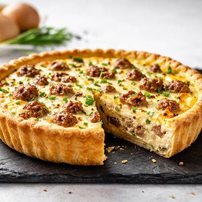 Sausage quiche