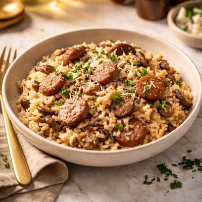Sausage risotto