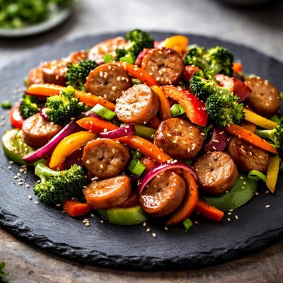 Sausage stir fry