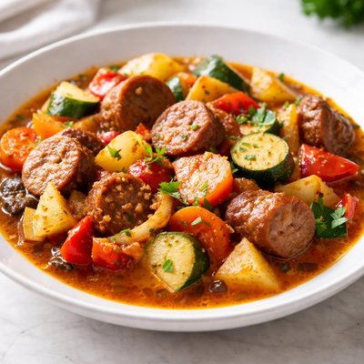 Sausage vegetable stew