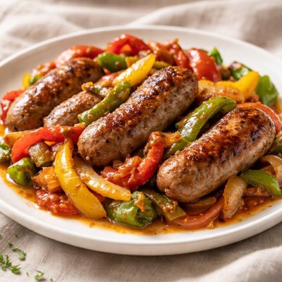 Sausage with peppers
