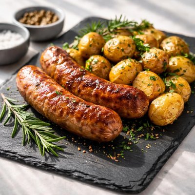 Sausage with potatoes