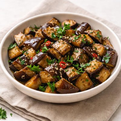 炒茄子 (Chǎo qiézi)