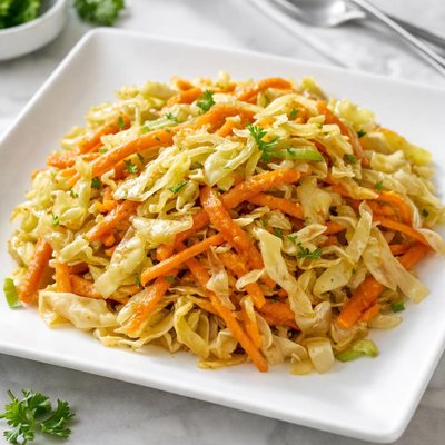 Sauteed cabbage with carrots