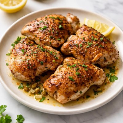 Sauteed chicken thigh