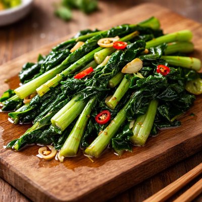 Sauteed green mustard